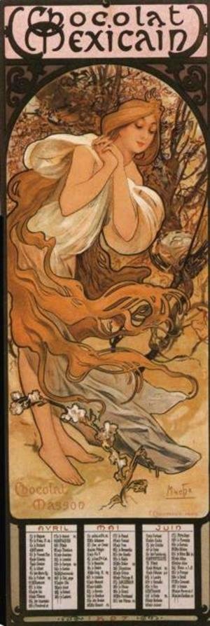 Alphonse Maria Mucha - The Four Seasons: Spring. 1897