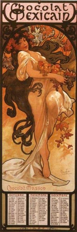 Alphonse Maria Mucha - The Four Seasons: Autumn. 1897