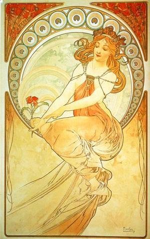 Alphonse Maria Mucha - Painting. From The Arts Series. 1898