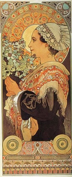 Alphonse Maria Mucha - Thistle from the Sands. 1902