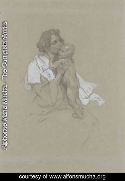 Alphonse Maria Mucha - Mother And Child