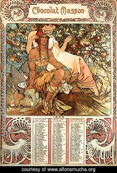 Alphonse Maria Mucha - Manhood Calendar