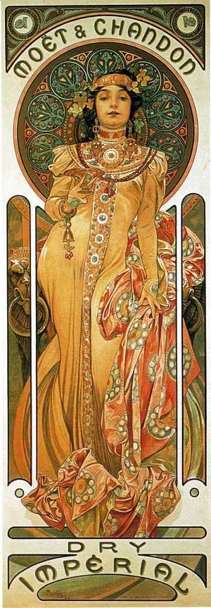 Alphonse Maria Mucha - Moet And Chandon Cremant Imperial