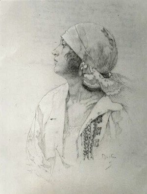 Alphonse Maria Mucha - The Artists Daughter