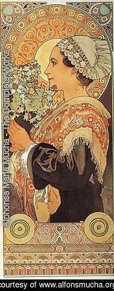 Alphonse Maria Mucha - Thistle from the Sands. 1902