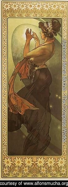 Alphonse Maria Mucha - Pole Star. From The Moon and the Stars Series. 1902