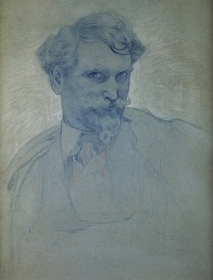 Alphonse Maria Mucha - Self Portrait 2