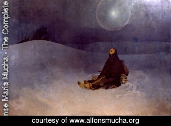 Alphonse Maria Mucha - Woman in the Wilderness