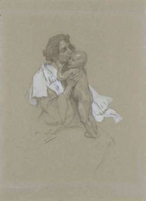 Alphonse Maria Mucha - Mother And Child