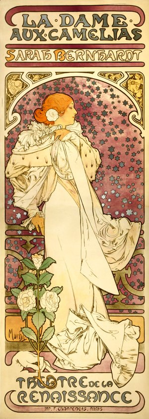 Alphonse Maria Mucha - The Lady of the Camellias