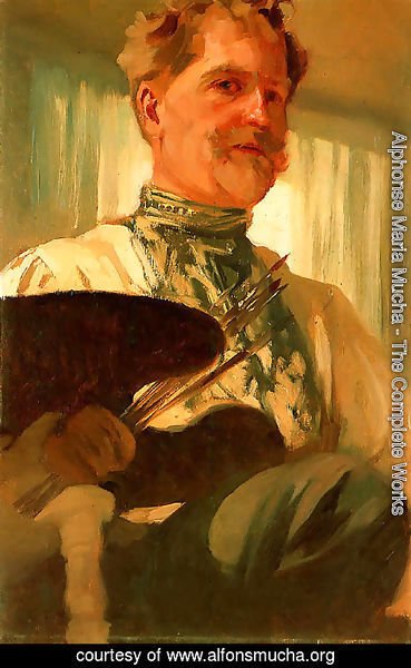 Alphonse Maria Mucha - Self Portrait