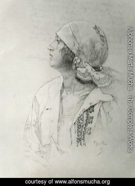 Alphonse Maria Mucha - The Artists Daughter